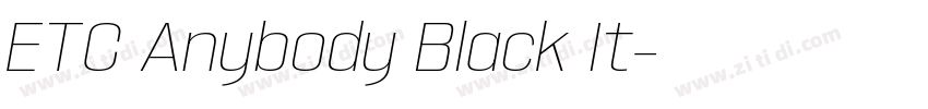 ETC Anybody Black It字体转换